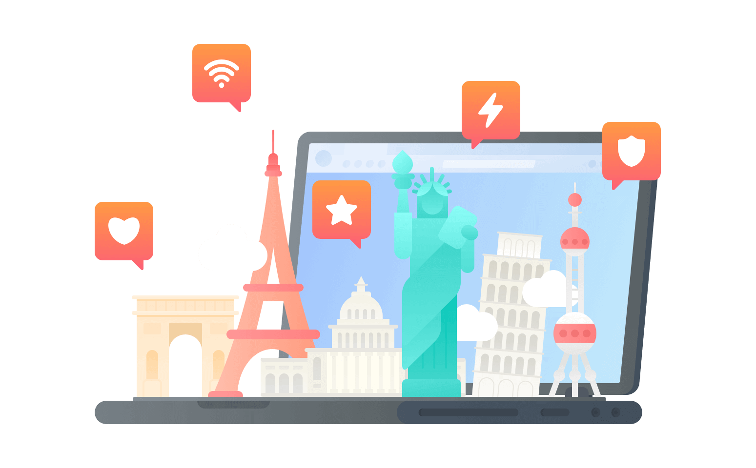 在马尔代夫连接到中国的软件 - 翻回VPN